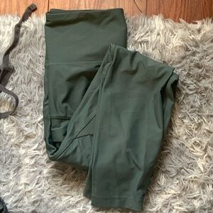 green old navy high rise leggings S